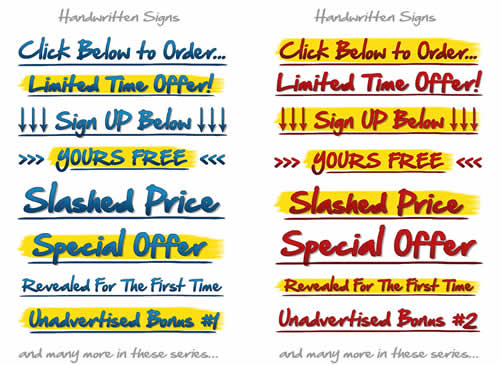 affiliate marketers hand written signs