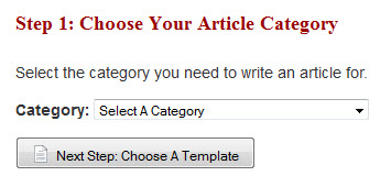 Jiffy Articles Category Selection
