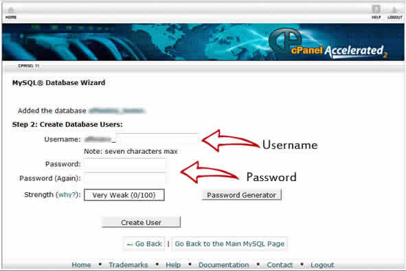 database password