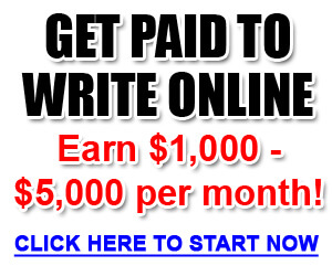 get paid to write online